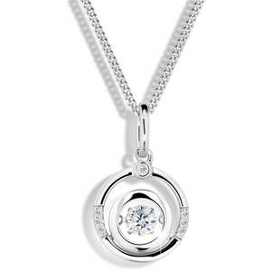 Modesi Stříbrný náhrdelník M41093 (řetízek, přívěsek) obraz