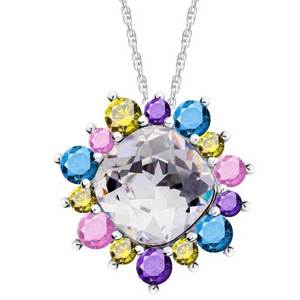 Preciosa Pestrobarevný náhrdelník Flower 5240 70 (řetízek, přívěsek) obraz