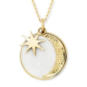 Engelsrufer Zlacený náhrdelník Měsíc a hvězda ERN-MOON-PE-G obraz