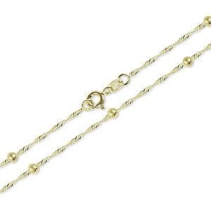 Brilio Zlatý náhrdelník Lambáda s kuličkami 42 cm 273 115 00006 obraz