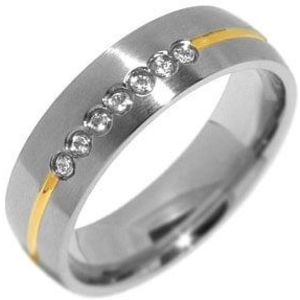 Silvego Snubní ocelový prsten pro ženy PARIS RRC2048-Z 48 mm obraz