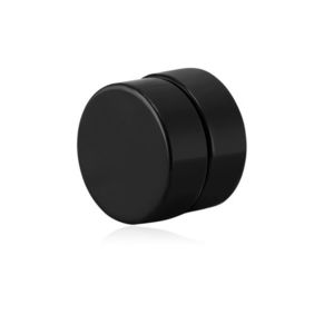 Troli Černá magnetická single náušnice 2v1 (pecka, mini brož) VSE6018B-PET obraz