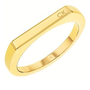 Calvin Klein Nadčasový pozlacený prsten Faceted 35000188 52 mm obraz