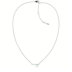 Calvin Klein Půvabný ocelový náhrdelník s perlou Minimal 35000175 obraz