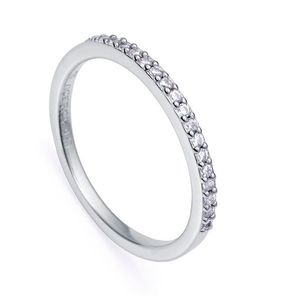 Viceroy Elegantní stříbrný prsten s čirými zirkony Clasica 9118A014 54 mm obraz