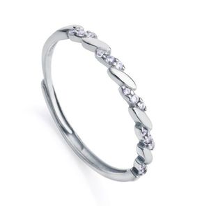 Viceroy Minimalistický stříbrný prsten se zirkony Clasica 13157A013 53 mm obraz
