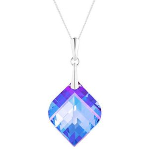 Preciosa Stříbrný náhrdelník s krystalem Lilac 6043 43 (řetízek, přívěsek) obraz