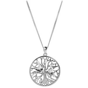 Preciosa Stříbrný náhrdelník s krystaly Tree of Life 6072 00 (řetízek, přívěsek) obraz