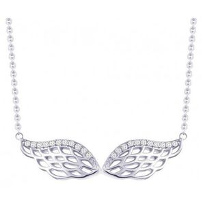 Preciosa Stříbrný náhrdelník se zirkony Angel Wings 5217 00 obraz