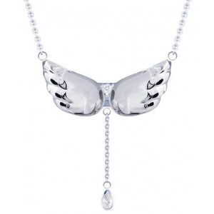 Preciosa Stříbrný náhrdelník s krystalem Crystal Wings 6064 00 obraz