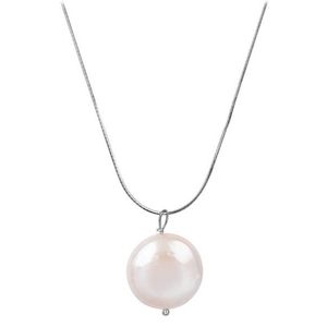 JwL Luxury Pearls Stříbrný náhrdelník s pravou perlou JL0404 (řetízek, přívěsek) obraz