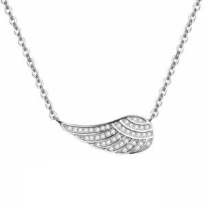 Beneto Stříbrný náhrdelník s křídlem AGS298/47 obraz
