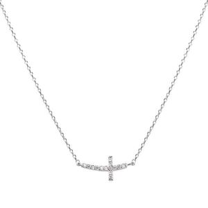 Beneto Stříbrný náhrdelník s křížkem AGS546/47 obraz