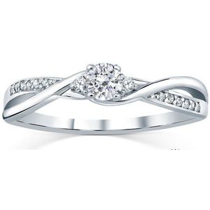 Silvego Stříbrný prsten s krystaly Swarovski FNJR085sw 49 mm obraz