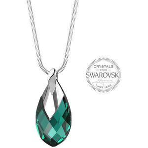 Levien Dámský náhrdelník se smaragdovým krystalem Pear Metcap obraz