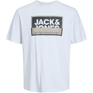 Jack&Jones Pánské triko JCOLOGAN Standard Fit 12253442 White L obraz