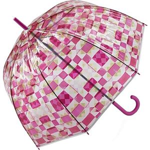 Esprit Dámský holový deštník Long AC Domeshape Transparent 58724 kaleidoscope obraz