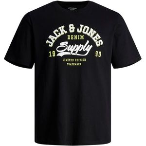 Jack&Jones Pánské triko JJELOGO Standard Fit 12246690 Black L obraz