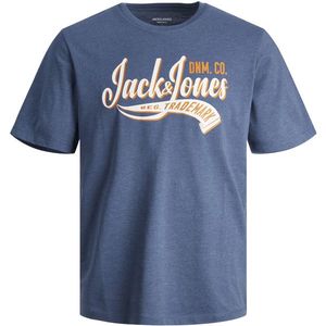 Jack&Jones Pánské triko JJELOGO Standard Fit 12246690 Ensign Blue L obraz