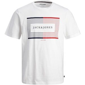 Jack&Jones Pánské triko JJCYRUS Standard Fit 12247810 White L obraz