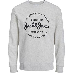 Jack&Jones Pánská mikina JJFOREST Standard Fit 12248002 White Melange L obraz