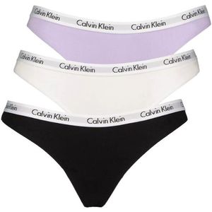Calvin Klein 3 PACK - dámská tanga QD3587E-HVN XL obraz