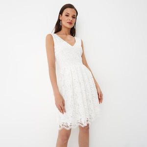 Mohito - Krajkové šaty - Bílá obraz