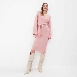 Mohito - Svetrové midi šaty - Růžová obraz
