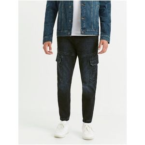 Tmavě modré pánské džínové kalhoty Celio Vojog obraz
