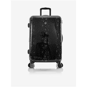 Černý vzorovaný cestovní kufr Heys Black Leopard M obraz