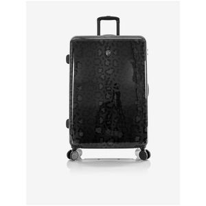 Černý vzorovaný cestovní kufr Heys Black Leopard L obraz