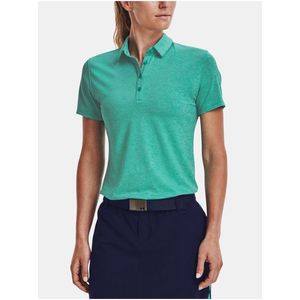 Zelené dámské žíhané sportovní polo tričko Under Armour Zinger Short Sleeve Polo obraz