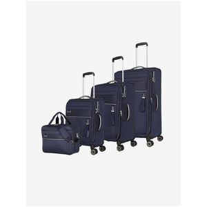 Sada čtyř cestovních kufrů v tmavě modré barvě Travelite Miigo 4w S, M, L + BB obraz
