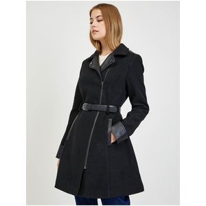 Černý dámský zimní kabát s příměsí vlny ORSAY obraz