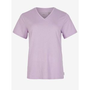 Světle fialové dámské basic tričko s véčkovým výstřihem O'Neill ESSENTIALS V-NECK T-SHIRT obraz