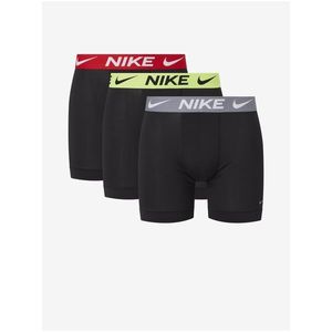 Sada tří pánských boxerek v černé barvě Nike obraz