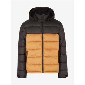 Oranžovo-černá pánská zimní bunda O'Neill O'RIGINALS PUFFER JACKET obraz