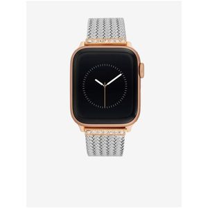 Řemínek pro hodinky Apple Watch s krystaly ve stříbrné barvě Anne Klein obraz