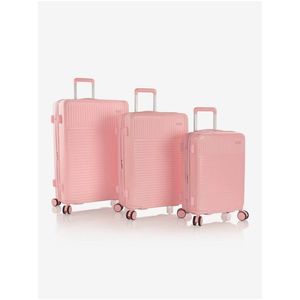 Sada tří dámských cestovních kufrů v růžové barvě Heys Pastel S, M, L Blush obraz