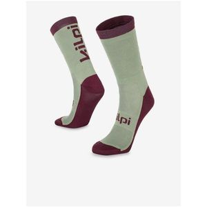 Vínovo-zelené unisex sportovní ponožky Kilpi Boreny obraz