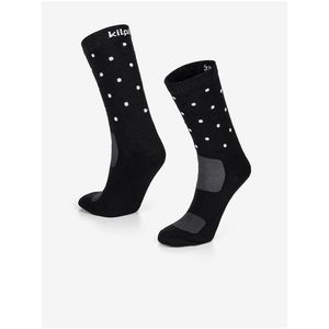 Černé unisex puntíkované ponožky Kilpi DOTS obraz