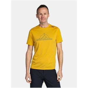 Žluté pánské sportovní tričko s potiskem Kilpi MERIN obraz
