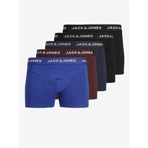Sada pěti pánských boxerek v modré, hnědé a černé barvě Jack & Jones Black Friday obraz