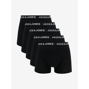 Sada pěti pánských boxerek v černé barvě Jack & Jones Anthony obraz
