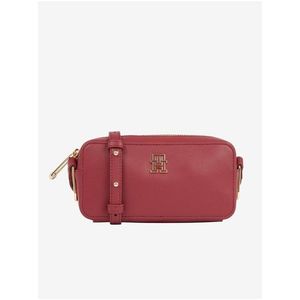 Vínová dámská crossbody kabelka Tommy Hilfiger Timeless Camera Bag obraz