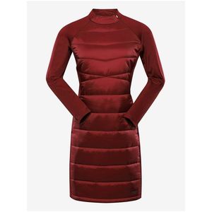 Červené dámské zimní hi-therm šaty ALPINE PRO OMERA obraz