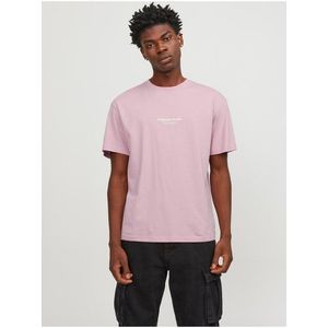 Světle růžové pánské tričko Jack & Jones Vesterbro obraz