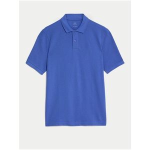 Modré pánské polo tričko Marks & Spencer obraz