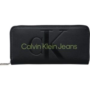 Calvin Klein SCULPTED MONO ZIP AROUND Dámská peněženka, černá, velikost obraz