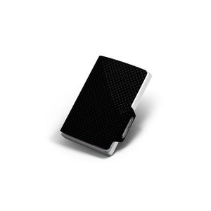 Černá vzorovaná kožená peněženka Mondraghi Elegance obraz